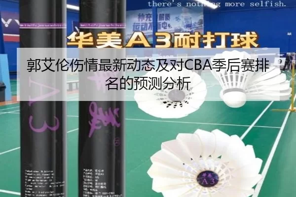 郭艾伦伤情最新动态及对CBA季后赛排名的预测分析